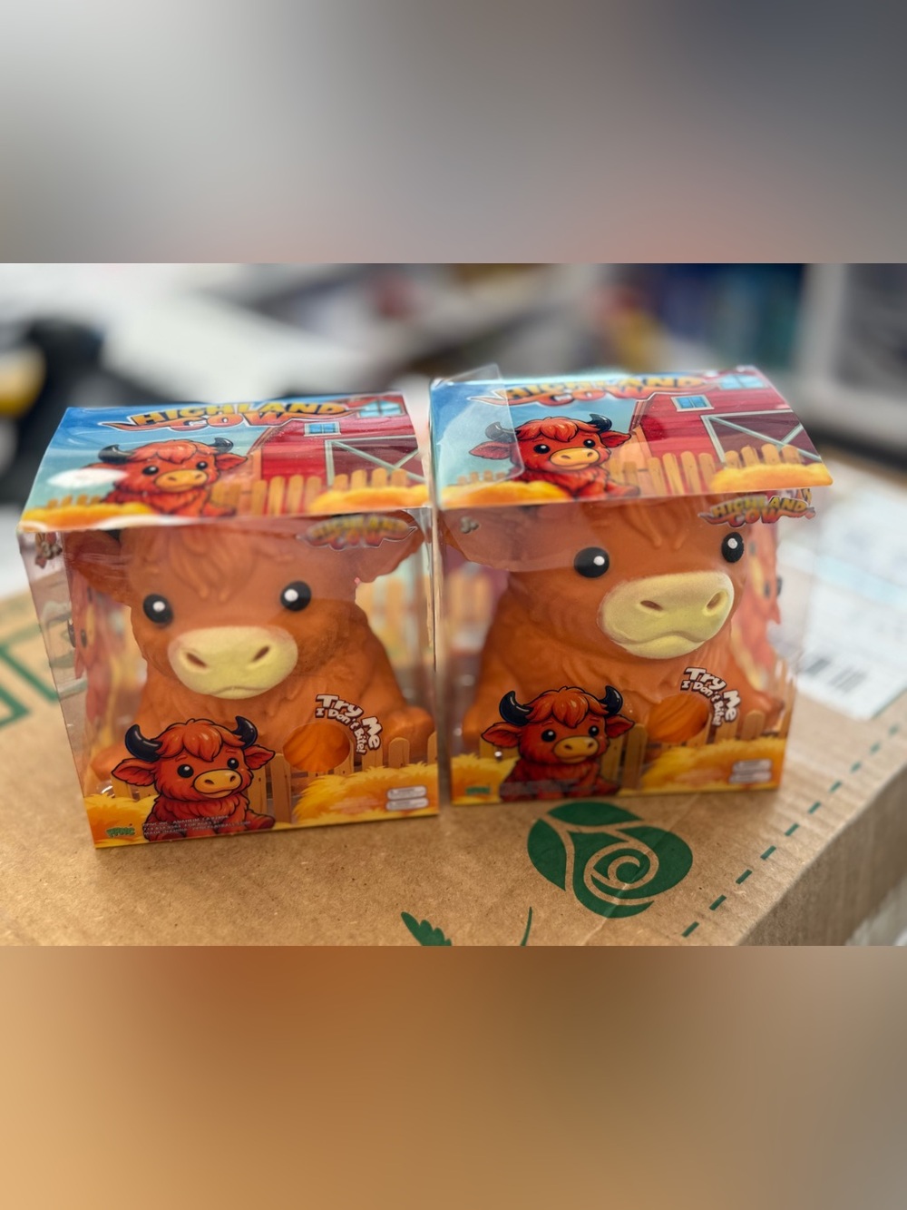 Adorable Orange Cow Plush Blind Box (Set of 2)